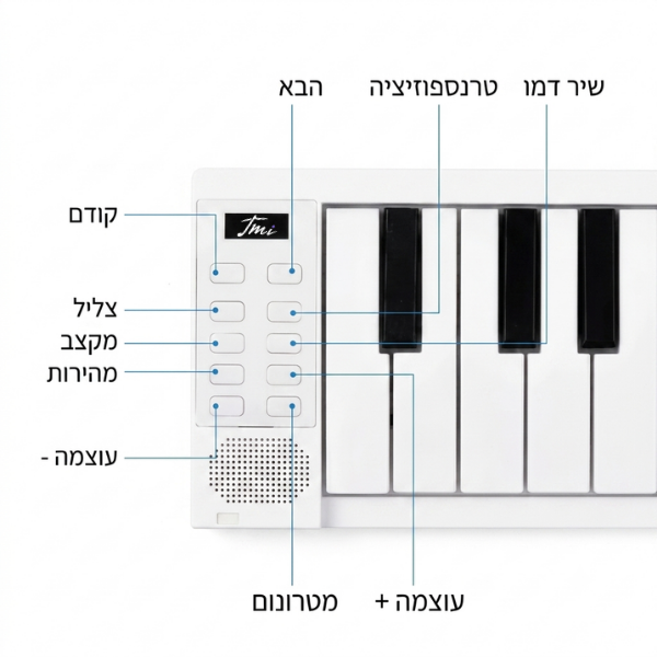 TMI קלידים מתקפלים 88 קלידים